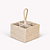 Wittering Rattan Cutlery Caddy White