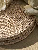 Wittering Rattan Placemats Set of 4 White
