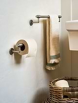 Novello Toilet Roll Holder Brushed Nickel