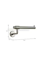 Novello Toilet Roll Holder Brushed Nickel
