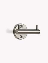 Novello Double Hook Brushed Nickel