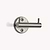 Novello Double Hook Brushed Nickel