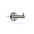 Novello Double Hook Brushed Nickel