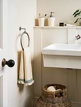 Novello Towel Ring Brushed Nickel