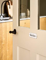 Enamel Kitchen Sign White