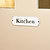 Enamel Kitchen Sign White