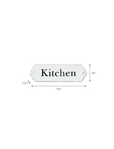 Enamel Kitchen Sign White