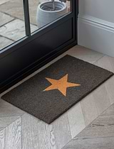Star Doormat Small Charcoal