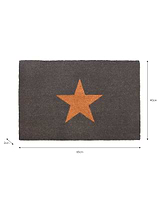 Star Doormat Small Charcoal