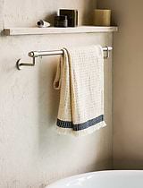 Novello Towel Rail Large Brushed Nickel