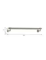Novello Towel Rail Large Brushed Nickel