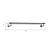 Novello Towel Rail Large Brushed Nickel