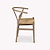 Chilthorne Wishbone Dining Chair Set of 2 Lime Wash