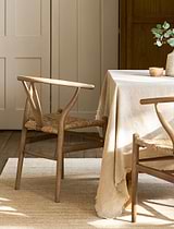 Chilthorne Wishbone Dining Chair Set of 2 Lime Wash