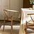 Chilthorne Wishbone Dining Chair Set of 2 Lime Wash