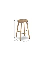 Lilley Bar Stool Lime Wash