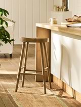 Lilley Bar Stool Lime Wash