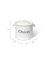 Enamel Onion Store White