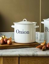 Enamel Onion Store White