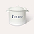 Enamel Potato Store White