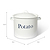 Enamel Potato Store White