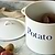 Enamel Potato Store White