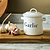 Enamel Garlic Store White
