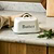 Enamel Butter Dish with Lid White