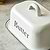 Enamel Butter Dish with Lid White