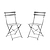 Rive Droite Bistro Chairs Set of 2 Silver