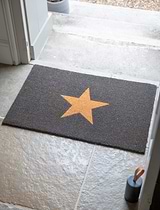 Star Doormat Large Charcoal