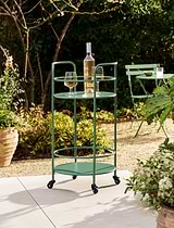 Rive Droite Drinks Trolley Thistle Green