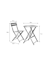 Rive Droite Bistro Set Small Silver