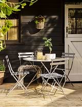 Rive Droite Bistro Set Large Silver