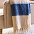 Leigh Wide Stripe Throw Cove Blue Wool