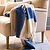 Leigh Wide Stripe Throw Cove Blue Wool