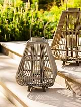 Huxley Bamboo Lantern Medium