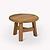 Hawthorne Round Coffee Table Small Natural