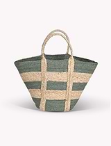 Foxcroft Market Bag Jute Rosemary Stripe