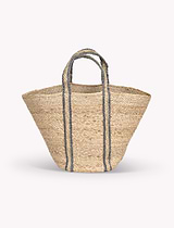 Foxcroft Market Bag Jute Cove Blue