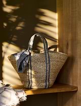 Foxcroft Market Bag Jute Cove Blue