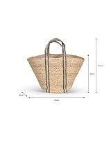 Foxcroft Market Bag Jute Cove Blue