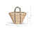 Foxcroft Market Bag Jute Cove Blue