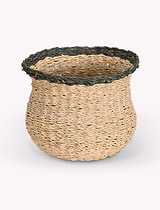 Hayward Fluted Pot Seagrass Rosemary