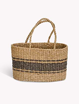 Upton Market Bag Seagrass Charcoal