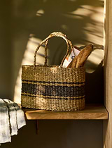 Upton Market Bag Seagrass Charcoal