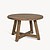 Chilford Solid Wood Round Dining Table Natural