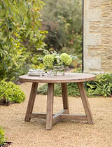 Chilford Solid Wood Round Dining Table Natural