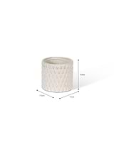 Blewbury Bobble Pot 11cm White