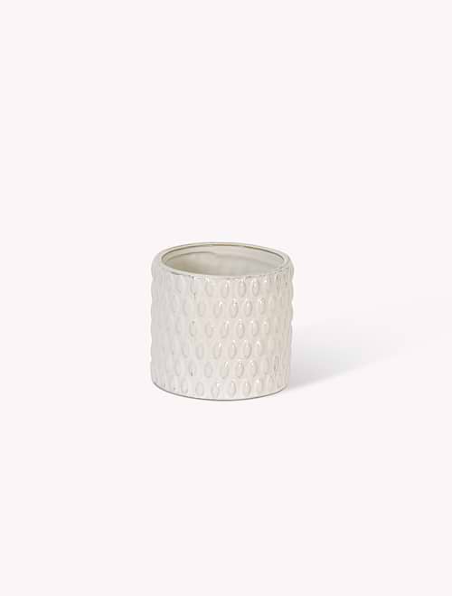 Blewbury Bobble Pot 14.5cm White